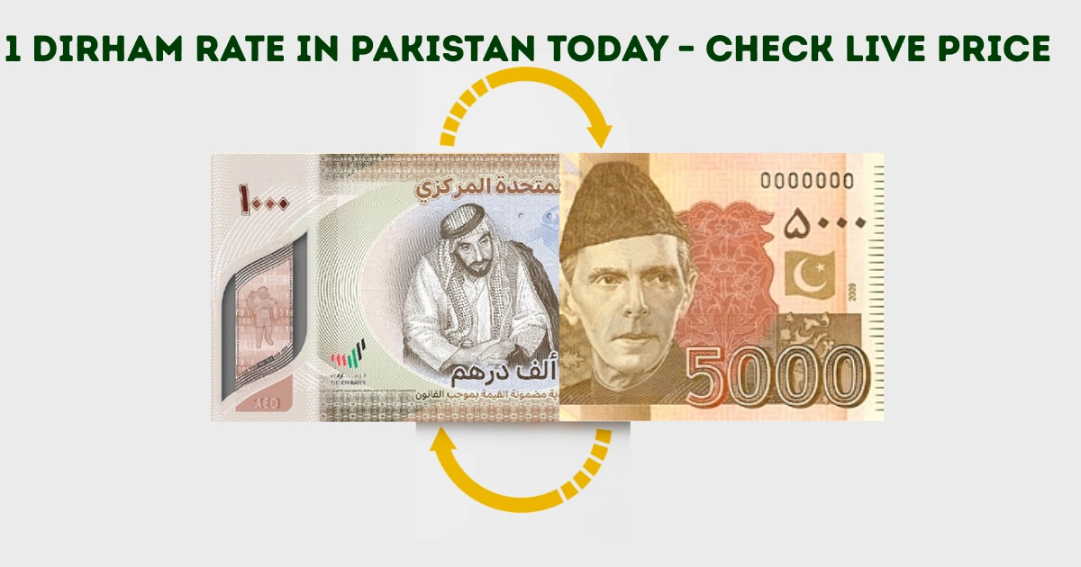 1 Dirham Rate in Pakistan Today Check Live Price